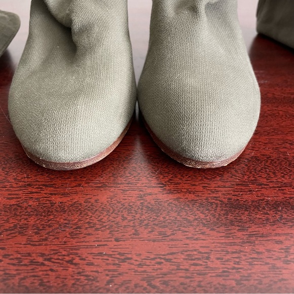 COLISEE DE SACHA Green Brown Knee High Boots Size 38 - Picture 5 of 10